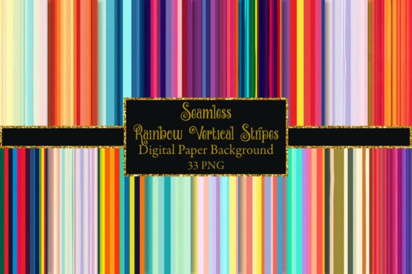 Download Rainbow Vertical Stripes Digital Paper - Digital paper Collection