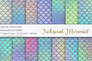 Download Iridescent Mermaid Digital Papers - Digital paper Collection