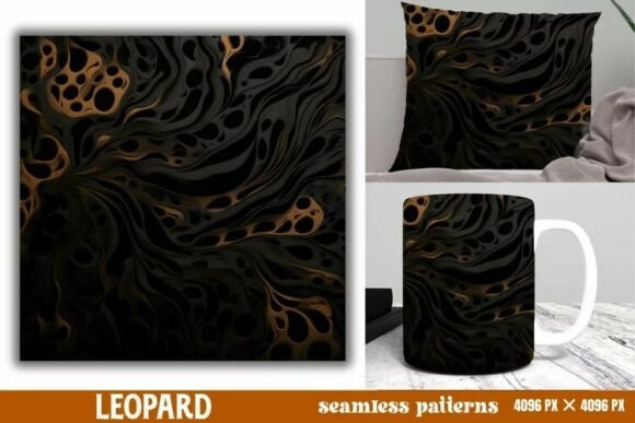 Download Leopard Print Digital Papers Background - Digital paper Collection