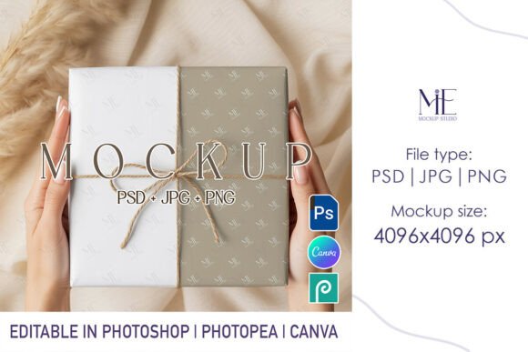 Download Wrapping Paper Mockup PSD Gift Wrap - Gift wrap Collection