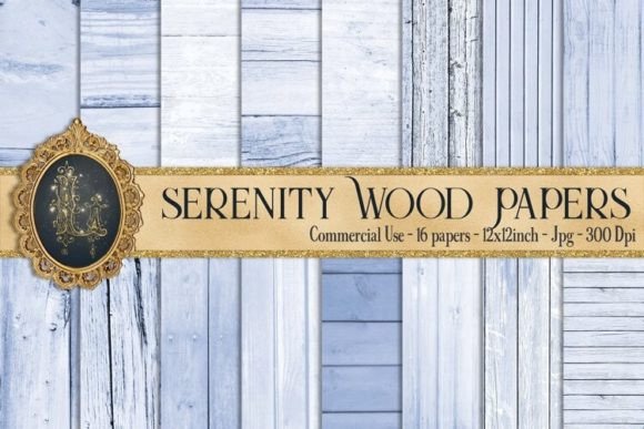 Download Serenity Wood Texture Digital Papers - Digital paper Collection