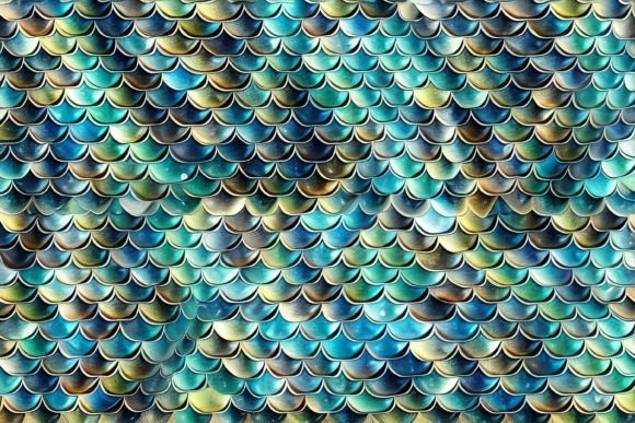 Download Mermaid Scales Digital Paper - Digital paper Collection