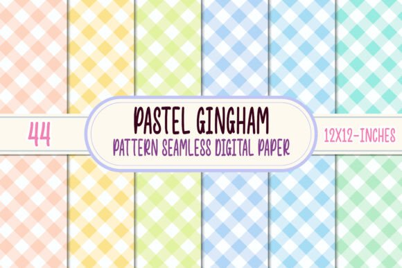 Download Pastel Gingham Seamless Digital Paper 44 - Digital paper Collection