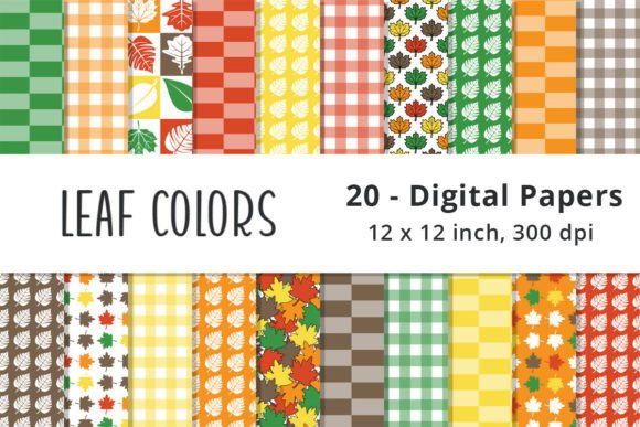 Download Fall Foliage Digital Paper - Digital paper Collection