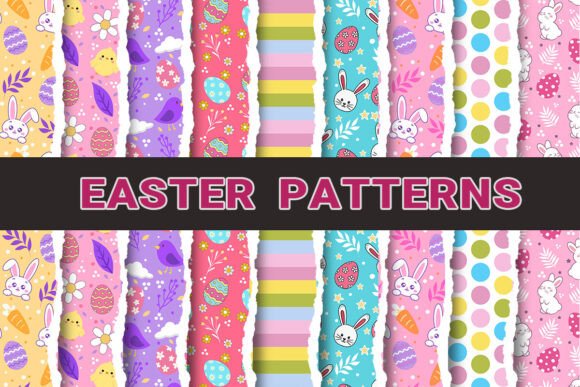 Download Easter Digital Papers Patterns - Digital paper Collection