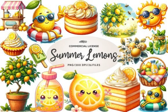 Download Summer Lemons Clipart - Lemons Collection
