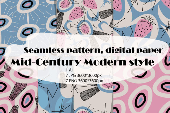 Download Vintage Retro Patterns Digital Paper PNG - Digital paper Collection