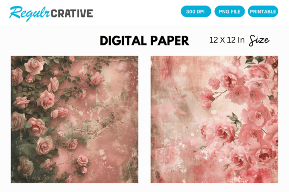 Download Dusty Rose Digital Paper Backgrounds - Digital paper Collection