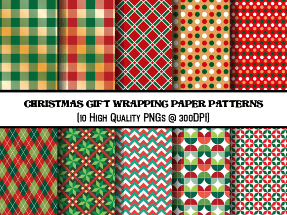 Download Christmas Gift Wrapping Paper Patterns - Gift wrap Collection