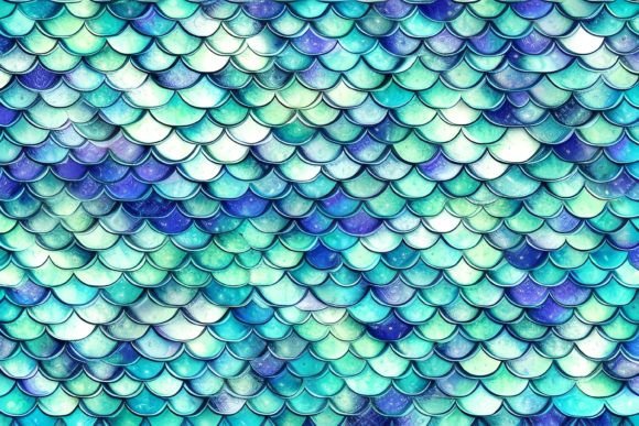 Download Mermaid Scales Digital Paper - Digital paper Collection
