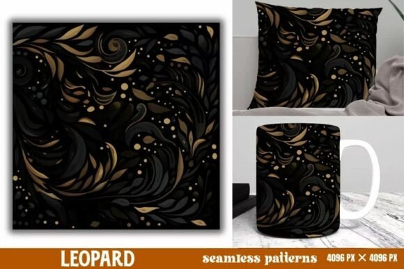 Download Leopard Print Digital Papers Background - Digital paper Collection