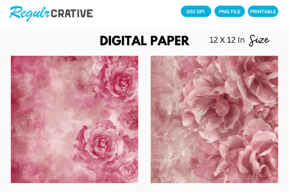 Download Dusty Rose Digital Paper Backgrounds - Digital paper Collection