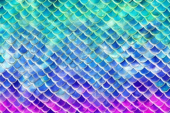 Download Mermaid Scales Digital Paper - Digital paper Collection