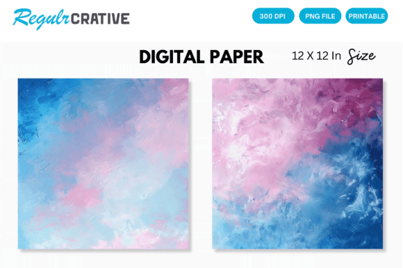 Download Printable Blue Pink Tone Digital Paper - Digital paper Collection