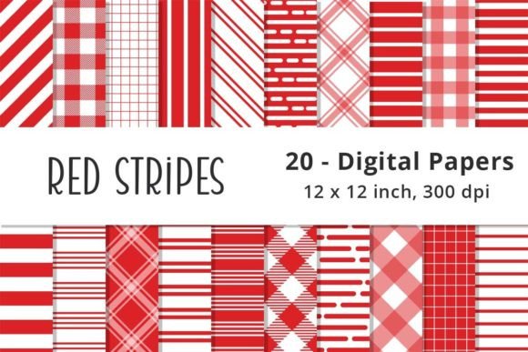 Download Red Stripes Background Digital Papers - Digital paper Collection