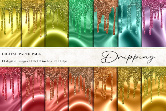 Download Dripping Mermaid Digital Papers - Digital paper Collection