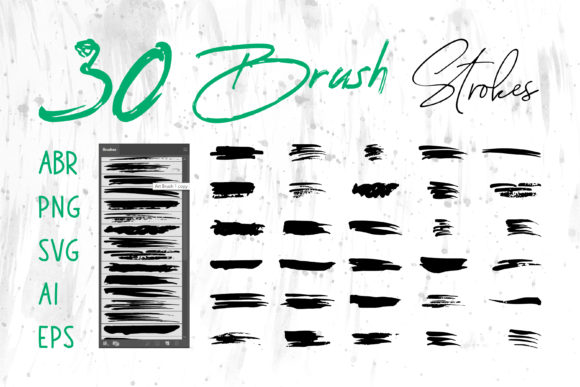 Download Black Grunge Brush, Photoshop Brush Set - Black Collection