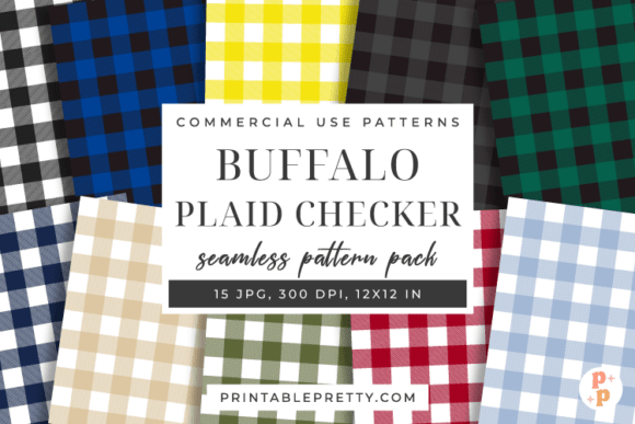 Download Buffalo Plaid Seamless Digital Paper - Digital paper Collection