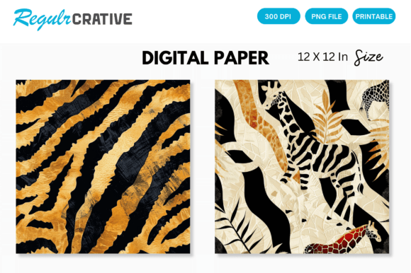 Download Animal Prints Digital Papers Patterns - Digital paper Collection