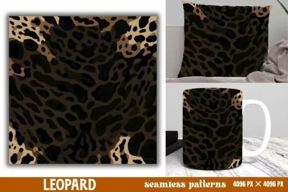 Download Leopard Print Digital Papers Background - Digital paper Collection