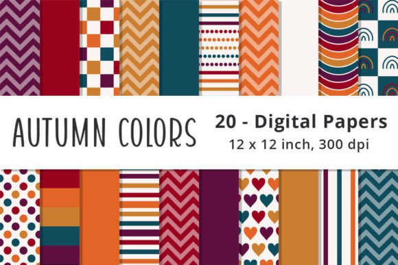 Download Autumn Seamless Digital Papers - Digital paper Collection