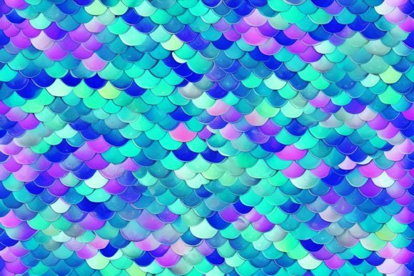 Download Mermaid Scales Digital Paper - Digital paper Collection