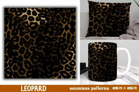 Download Leopard Print Digital Papers Background - Digital paper Collection