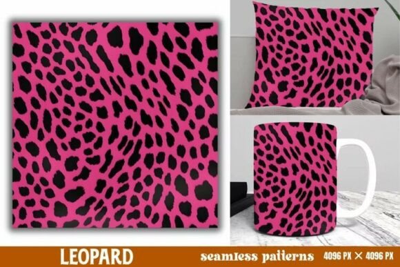 Download Leopard Print Digital Papers Background - Digital paper Collection