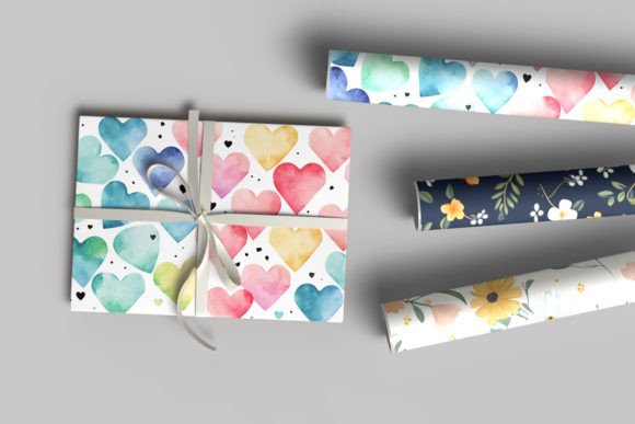 Download Realistic Gift Wrapping Paper Mockup - Gift wrap Collection